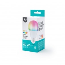 RGB LED lemputė E27 (A60) 220V 10W (60W) 806lm Wi-Fi Forever Light